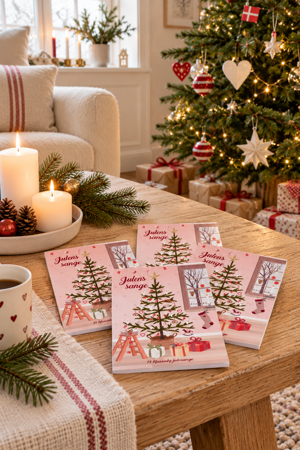 Kerstliedjesboekje met Deense kerstliederen - 4 stuks – Kerstliederen