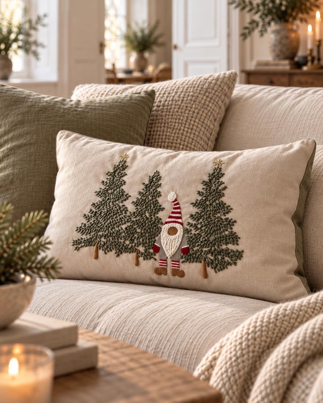 Kussenhoes JUL - 30x50 – Kerstmotief