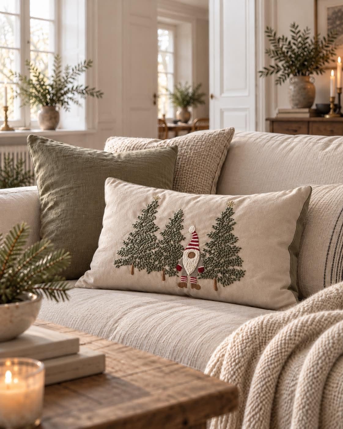 Kussenhoes JUL - 30x50 – Kerstmotief