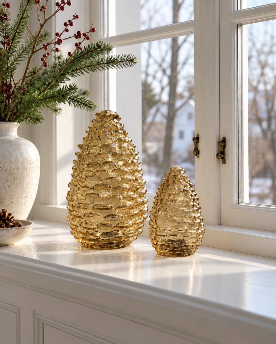 Dennenappel 25cm - meerdere kleuren