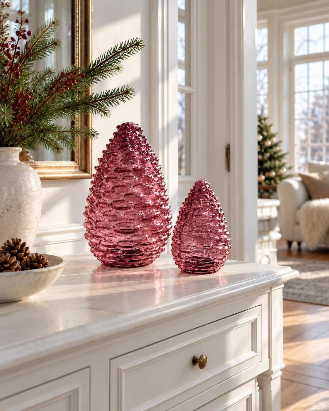 Dennenappel 15cm - meerdere kleuren