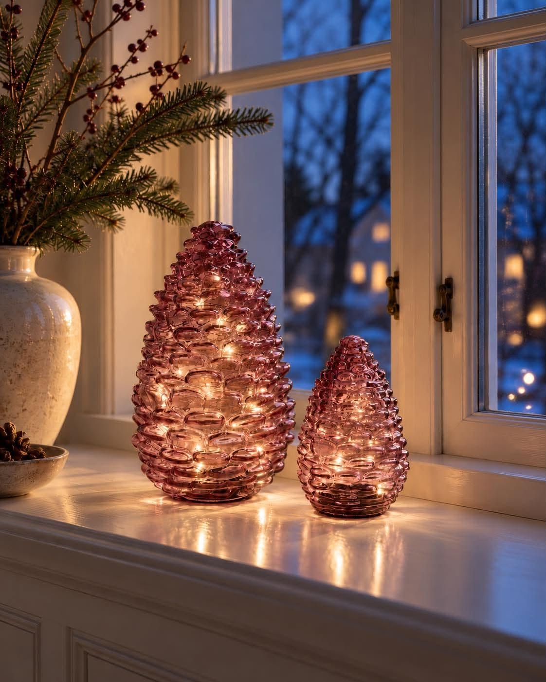 Dennenappel 25cm - meerdere kleuren