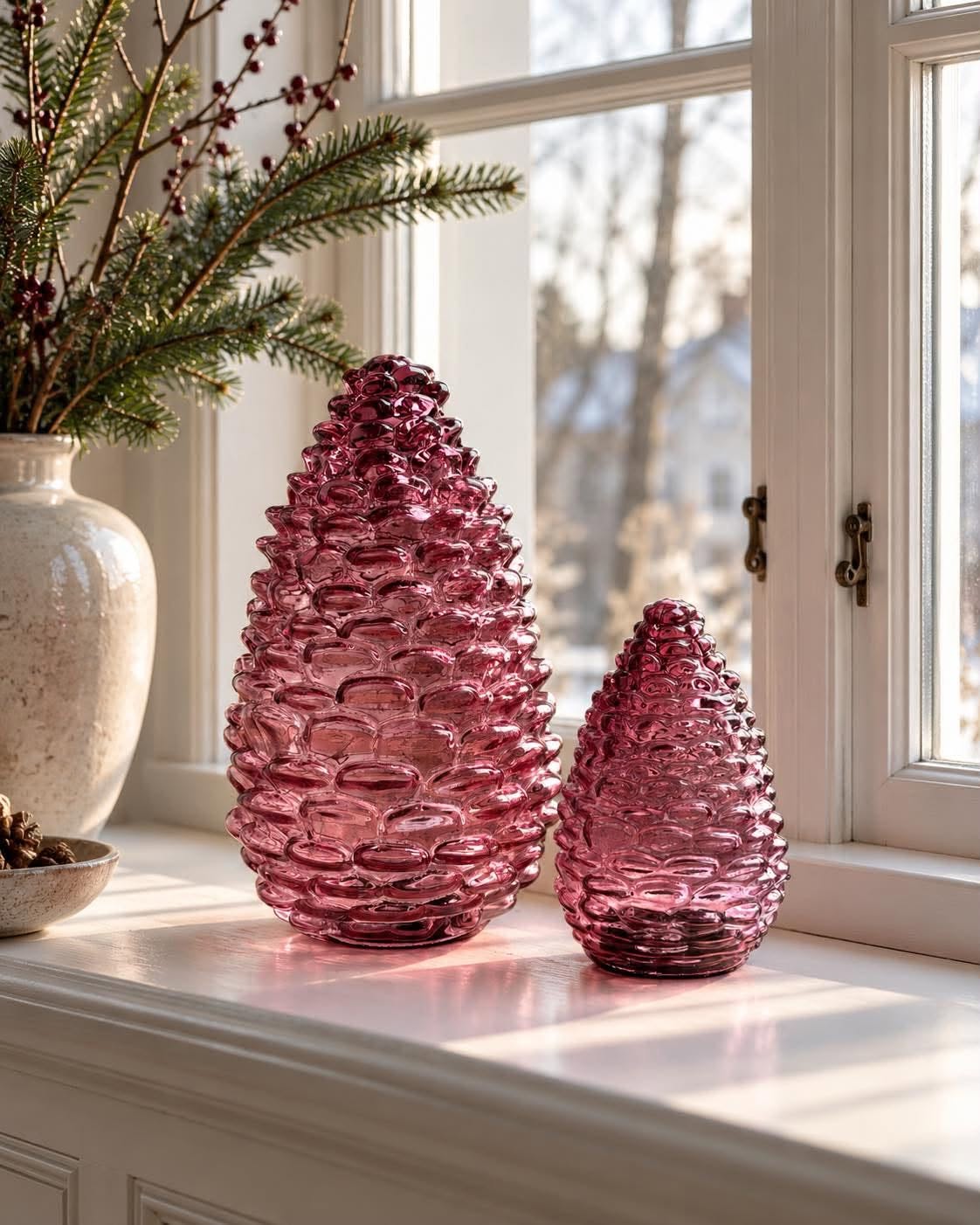 Dennenappel 25cm - meerdere kleuren