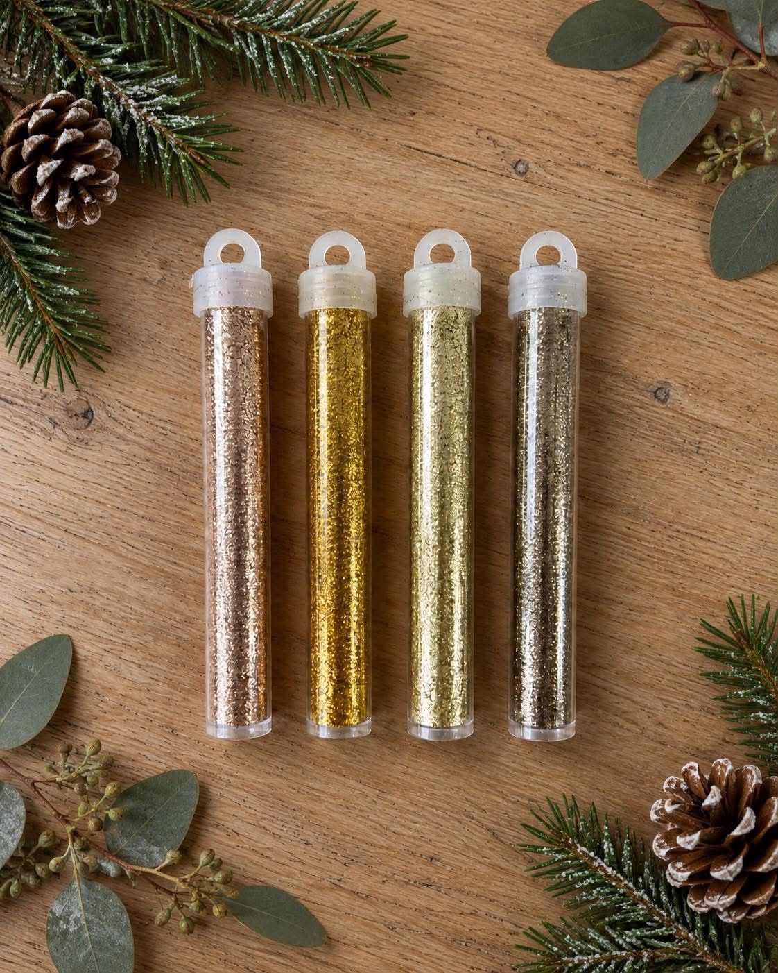 Glittermix in kokers - 4 st. – metallic