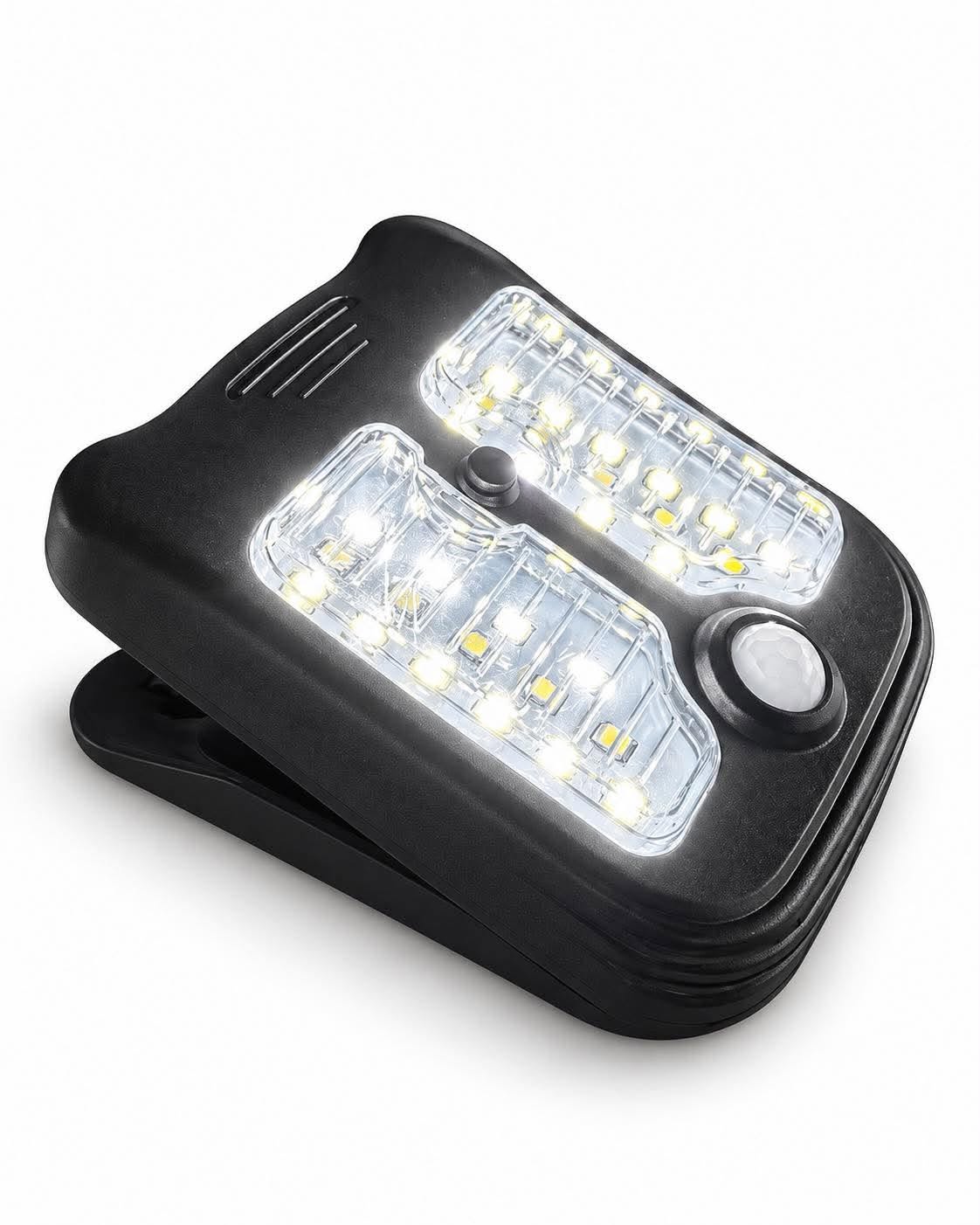 Clip-on lamp met zonne-energie en sensor