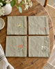 Mundserviet Flower - Verpakking met 4 stuks