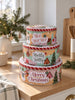 Set van 3 koektrommels – kerstmotief