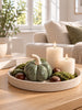 Pompoen keramiek groen – decoratief woonaccessoire