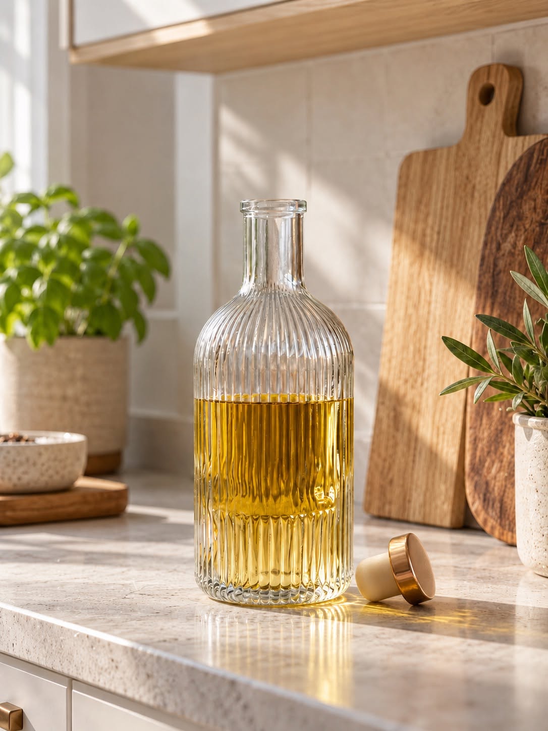 Fles met metalen deksel - 500ml – van glas