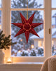 Ster 40 cm met LED lampjes - Rood
