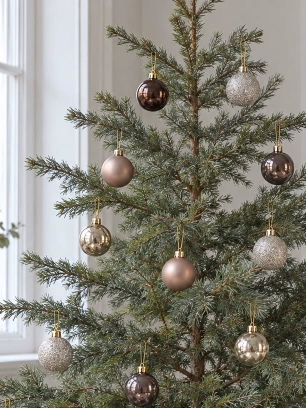Kerstballen 20 st. – Bruine tinten
