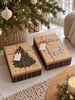 Cadeaudoos met krans – kerstcadeaudoos