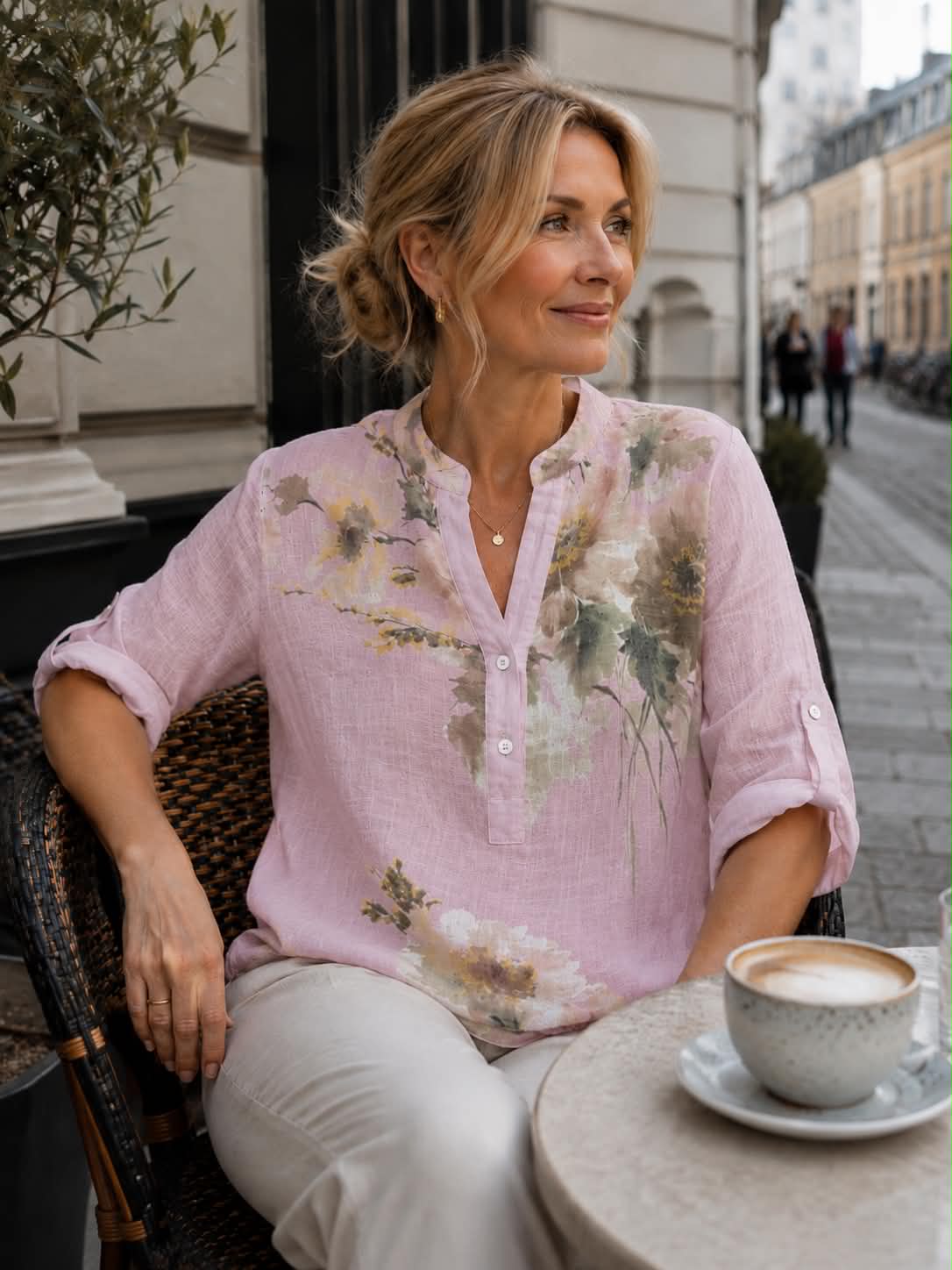 Blouse Nadira - Roze