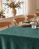 Tafelkleed groen met diamantpatroon - 140 x 240 cm