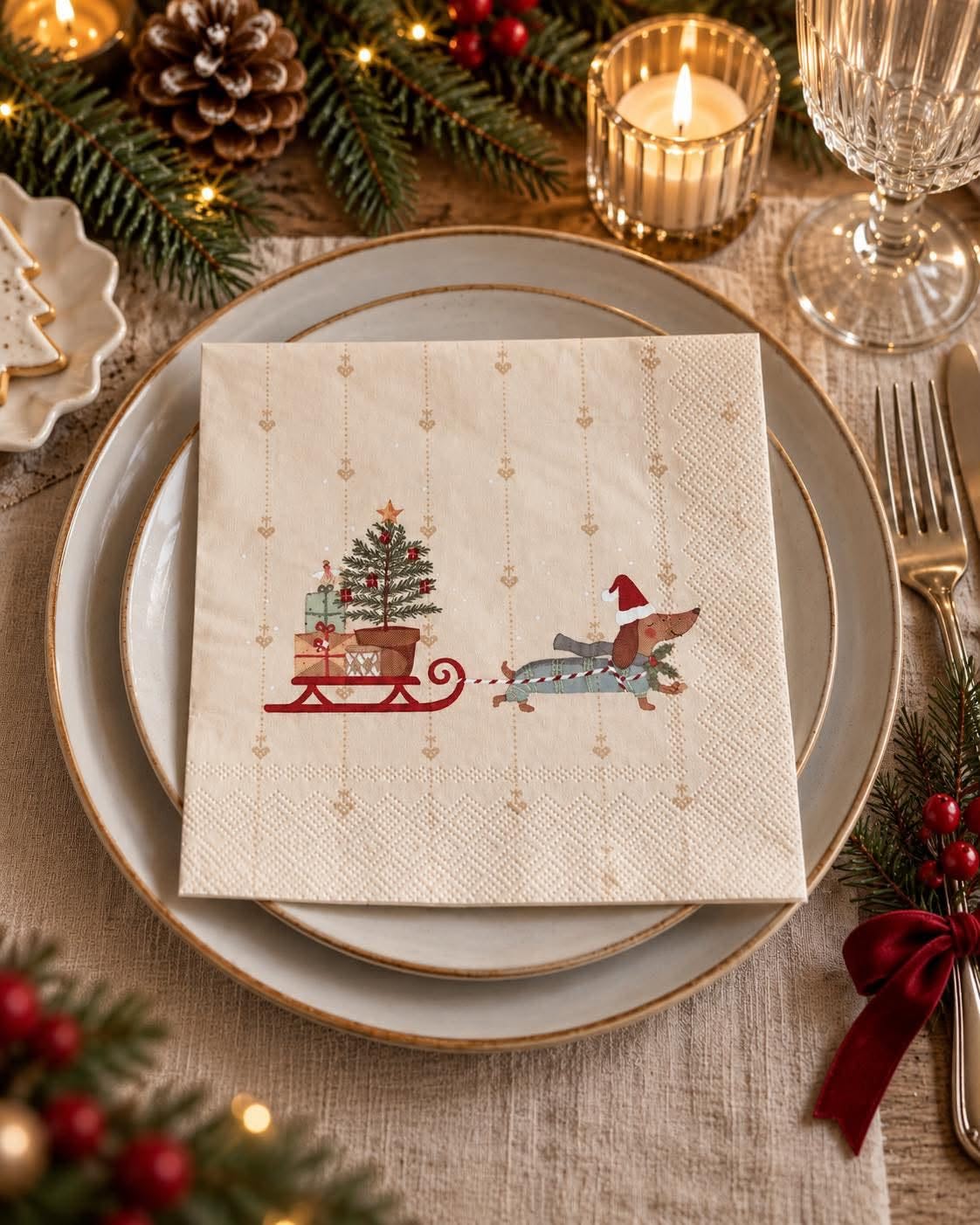 Kerstservetten 20 stuks – Met print