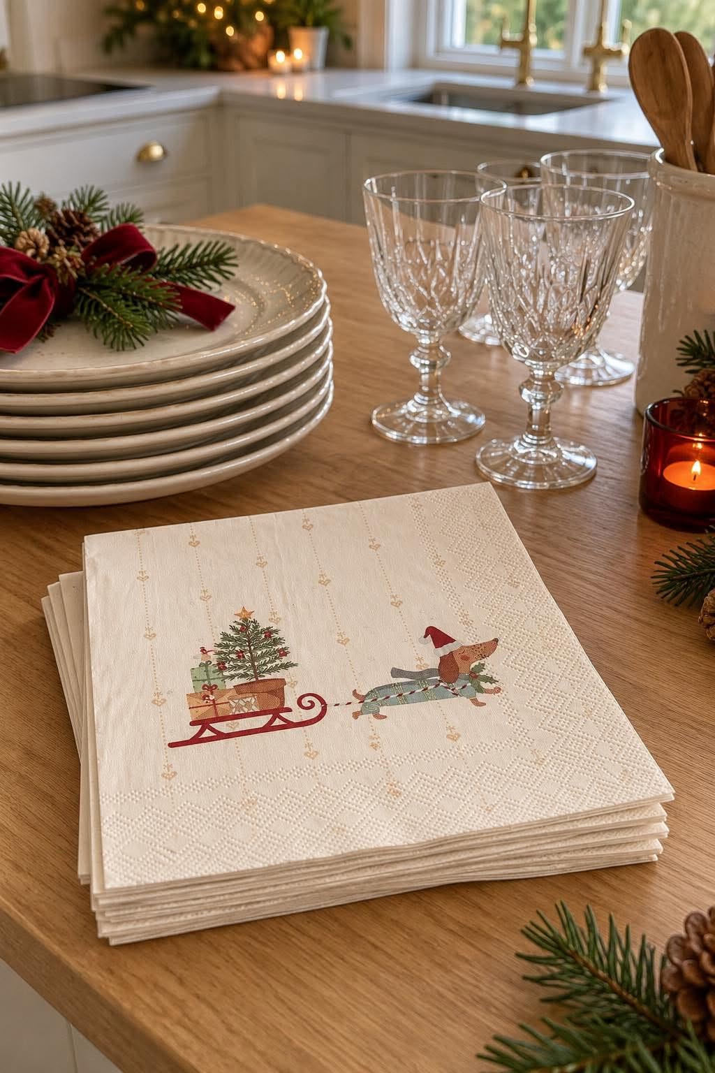 Kerstservetten 20 stuks – Met print