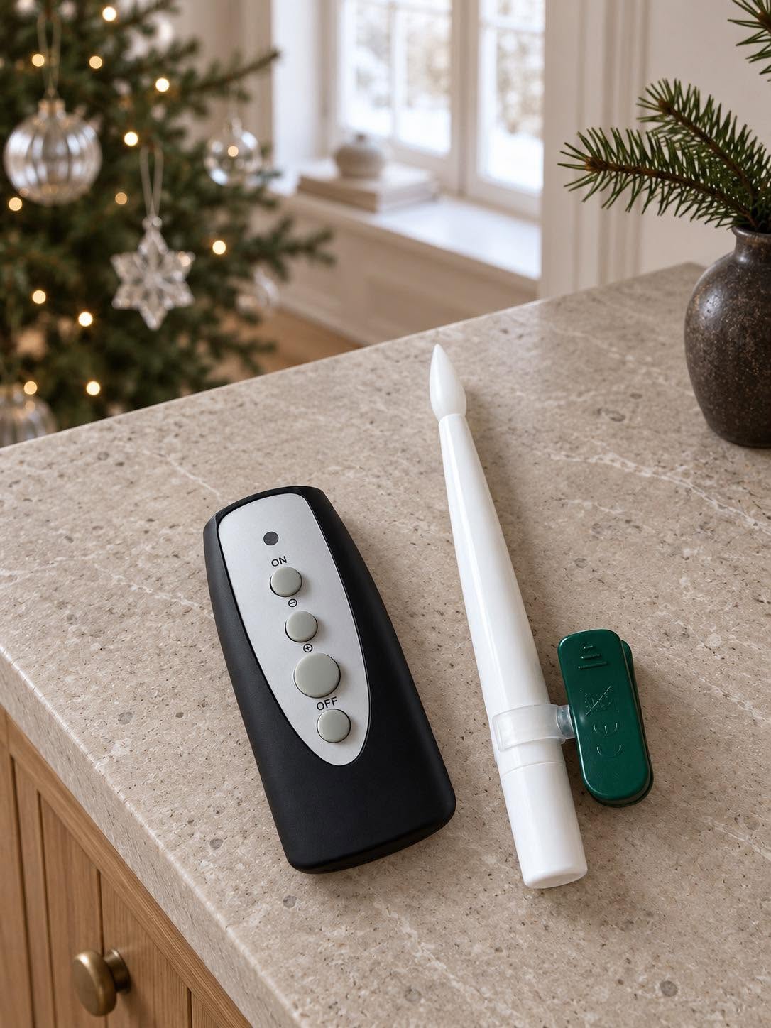 Kerstboomlichtjes met afstandsbediening - set van 10 stuks
