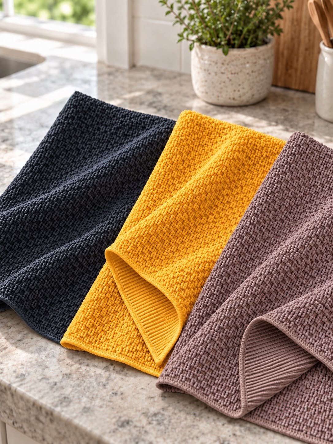 Theedoeken 3 stuks microvezel – Mango