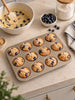 Muffinform til 12 stk - Nonstick belægning Golden