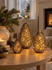 Dennenappel met LED-licht