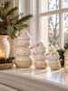Sneeuwman keramiek – kerstfiguur