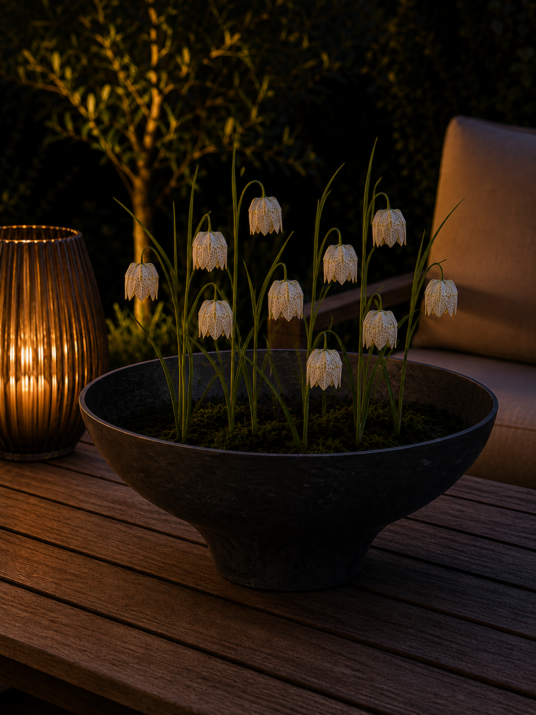 Schaal voor waterdecoratie