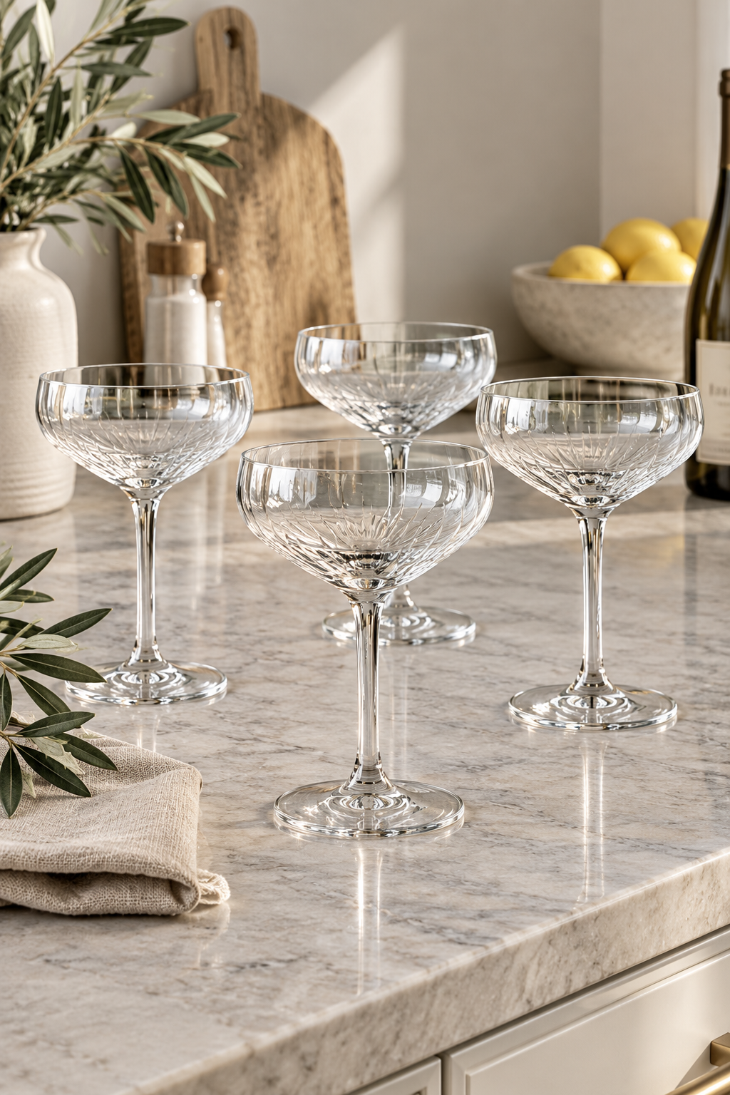 Cocktail CRYSTAL glazen - 4 st.