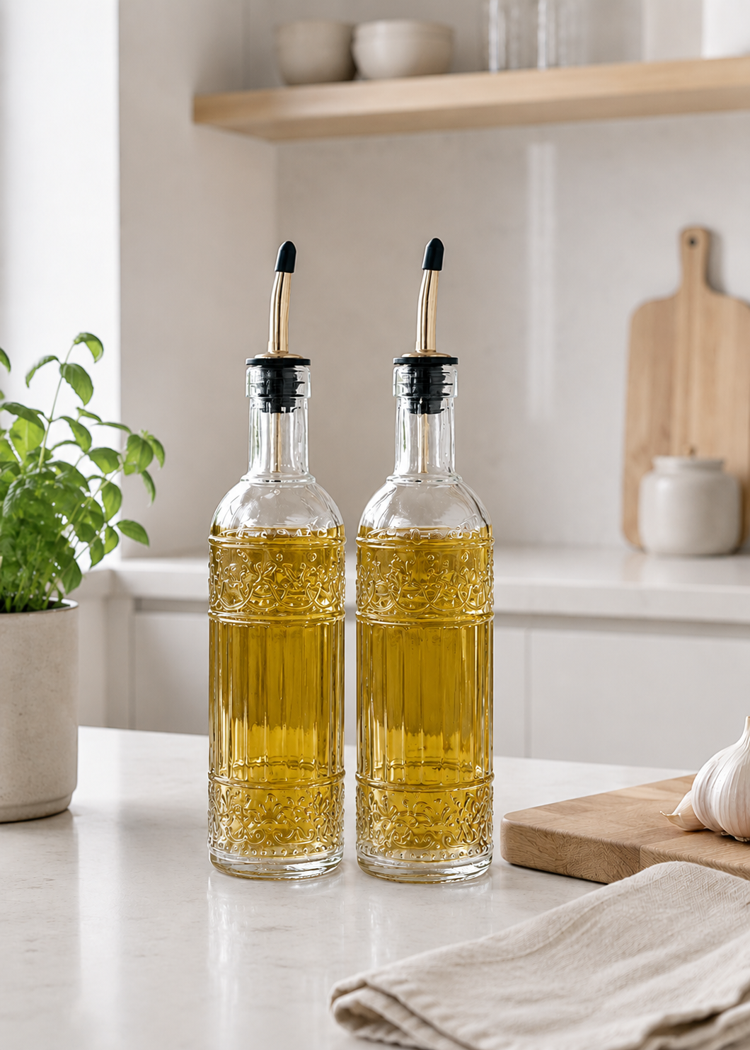 Olie / azijn fles - Set van 2