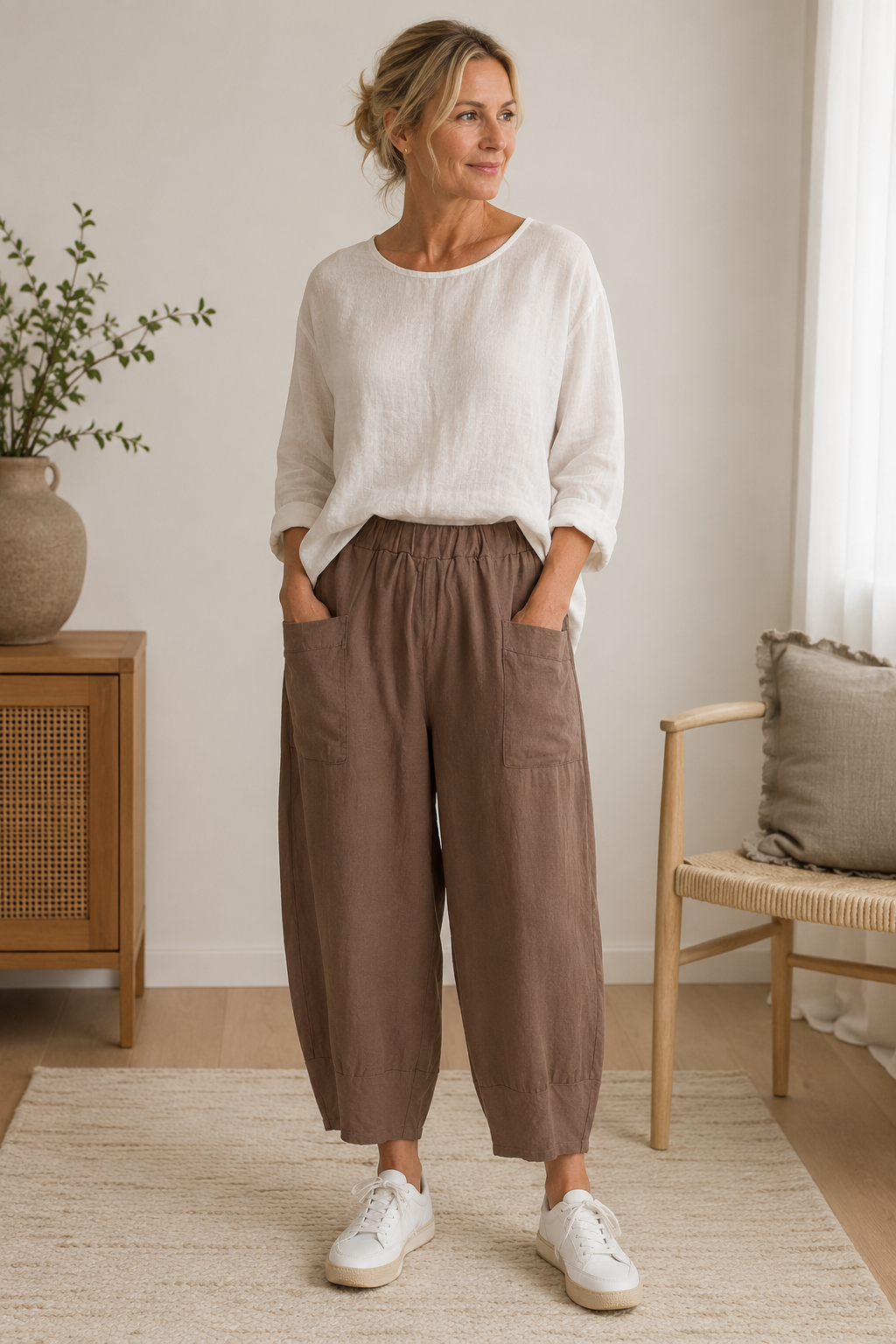 Broek Maud Mocca