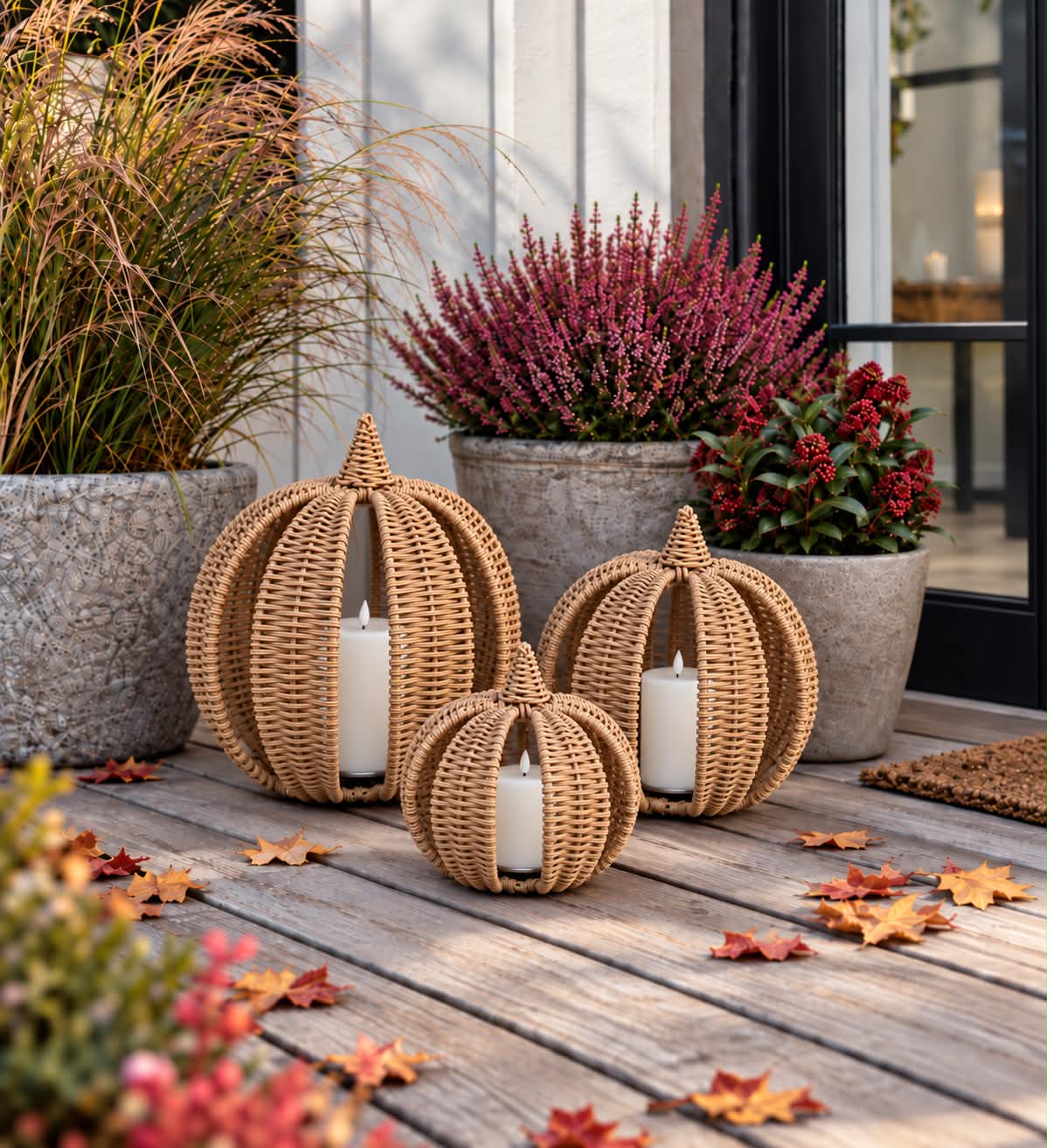 Pompoen- Polyrattan