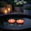 Drijvende kaarsen met timer - Set van 2 stuks. Roze Lotus