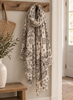 Sjaal viscose/wol - beige