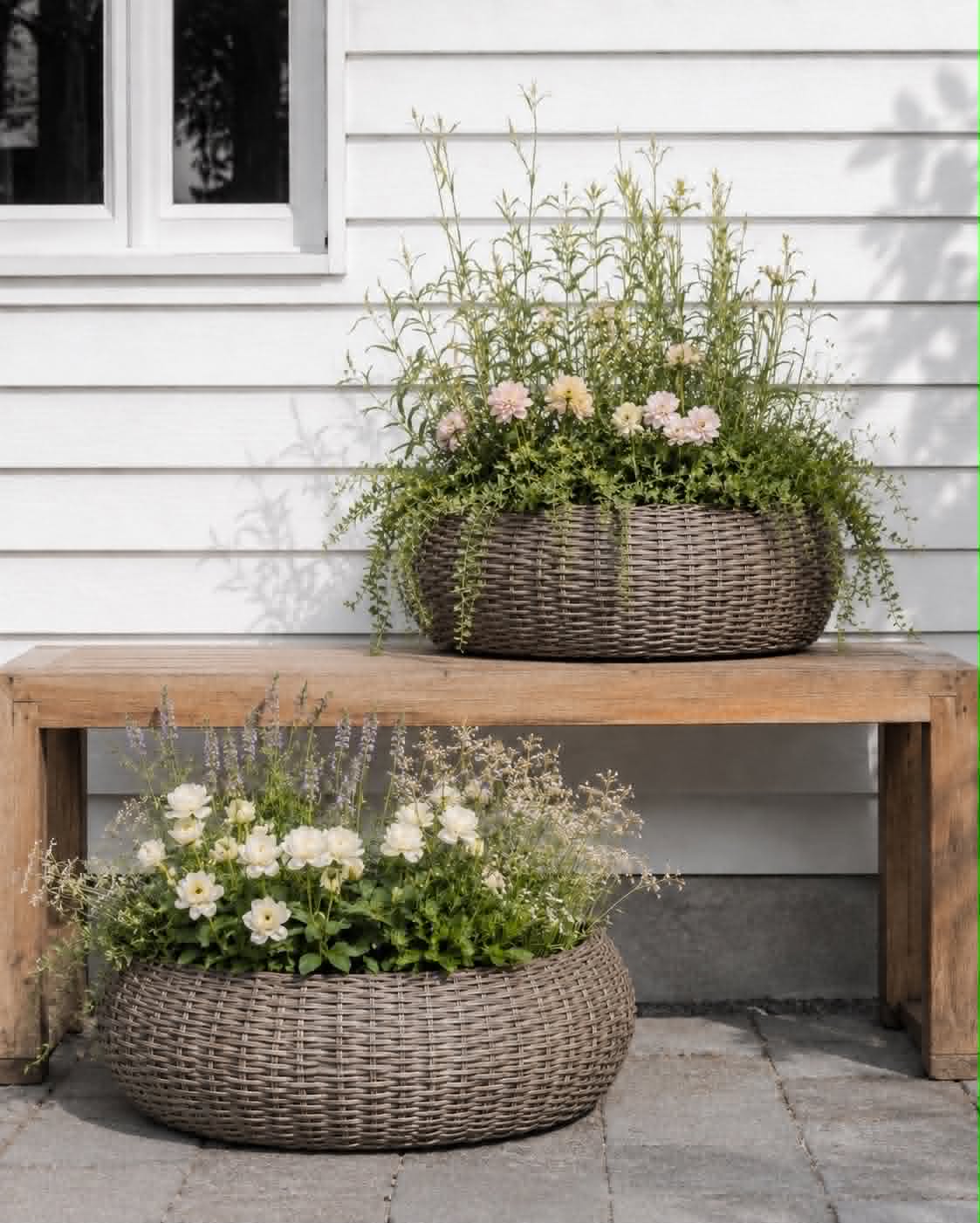 Mandenset rattan -  naturel 2 st.