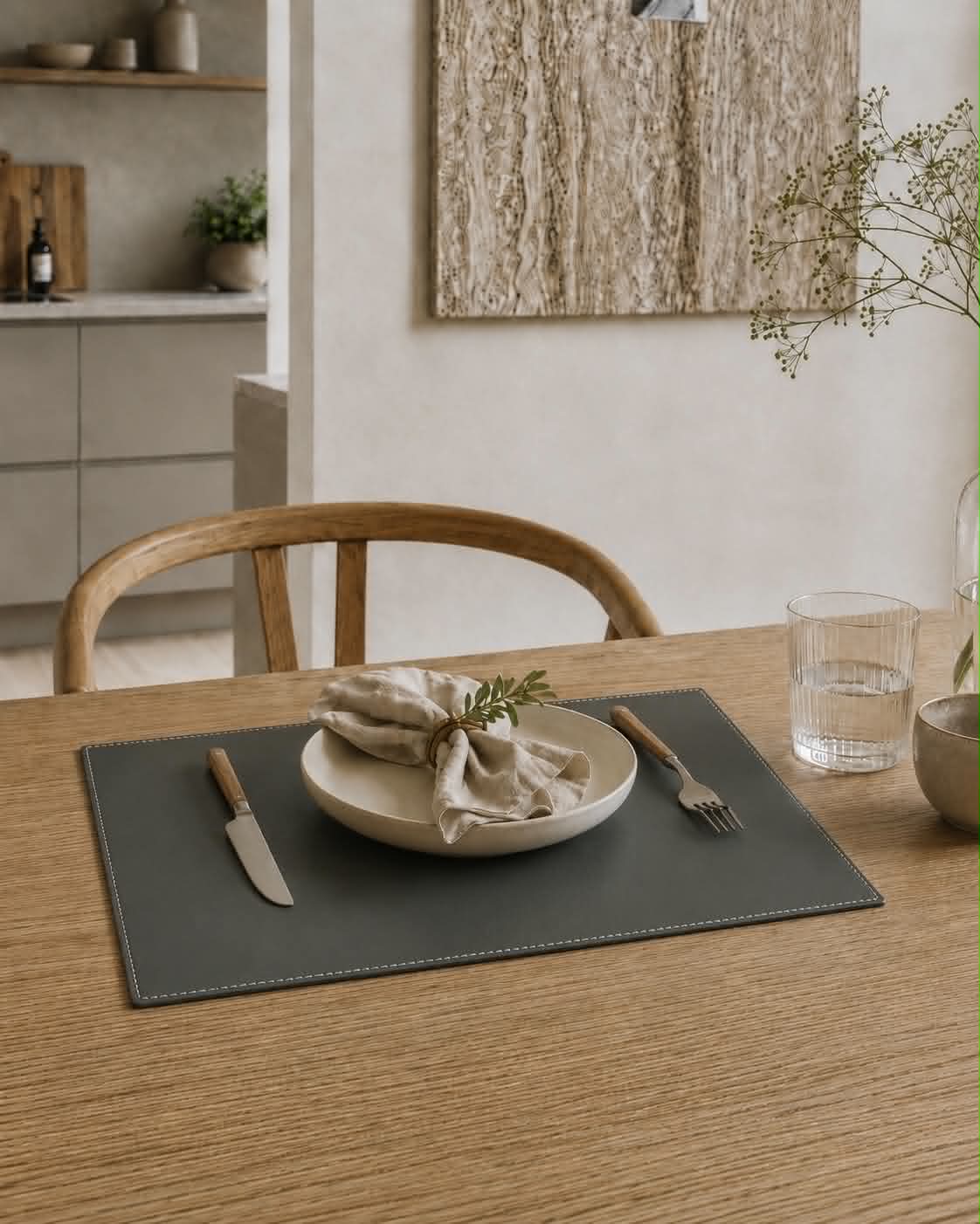Placemat 30x45 Donkergroen