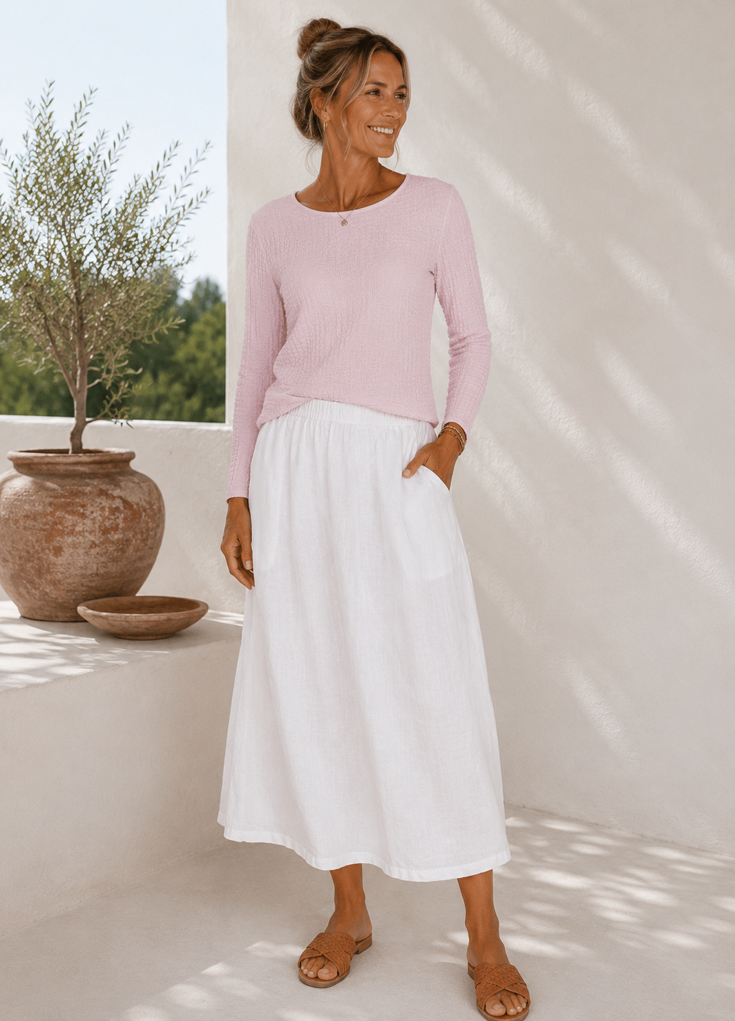 Blouse Vionne baby rose