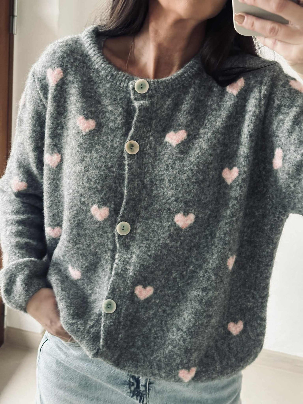 Cardigan Alpaga - Harten