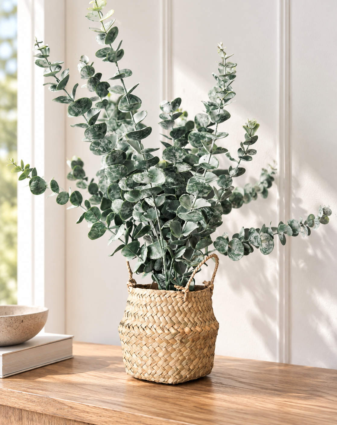Eucalyptus met mand
