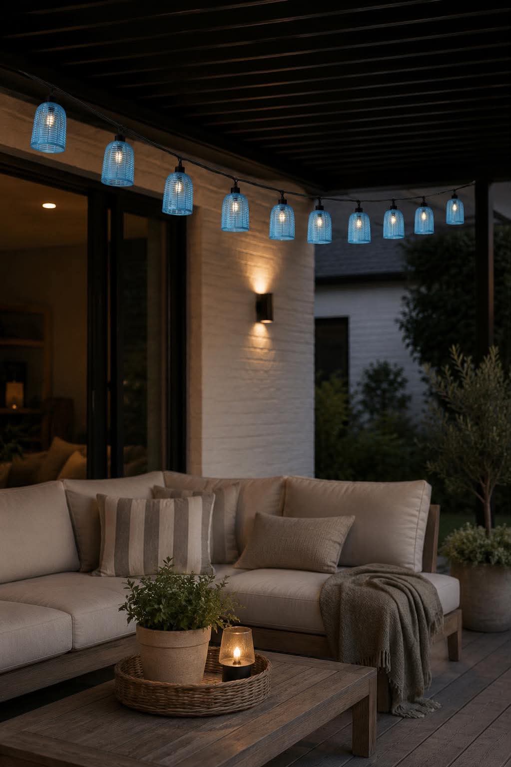 Lichtslinger op zonne-energie - Blue