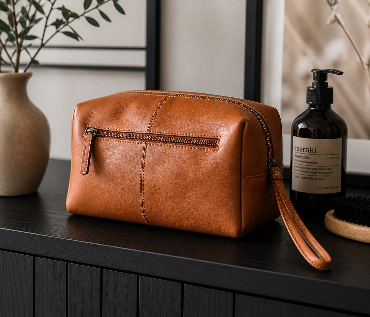 Toilettas Nora Cognac