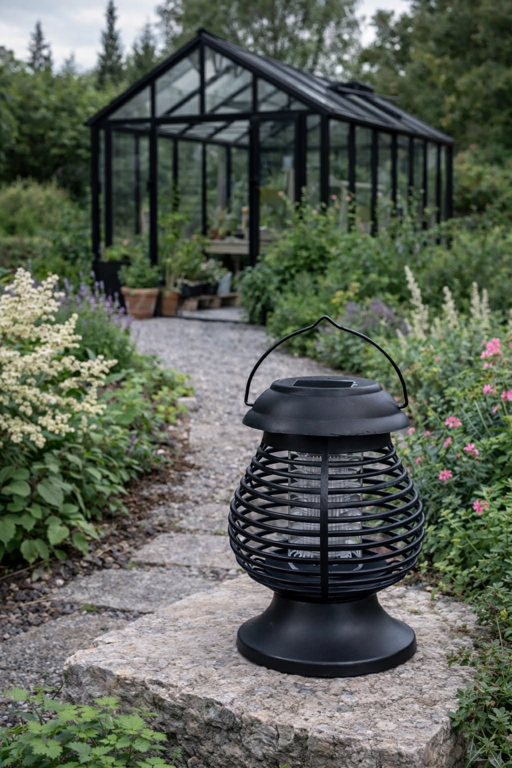 Lantaarn met zonnecellen - Goed tegen insecten
