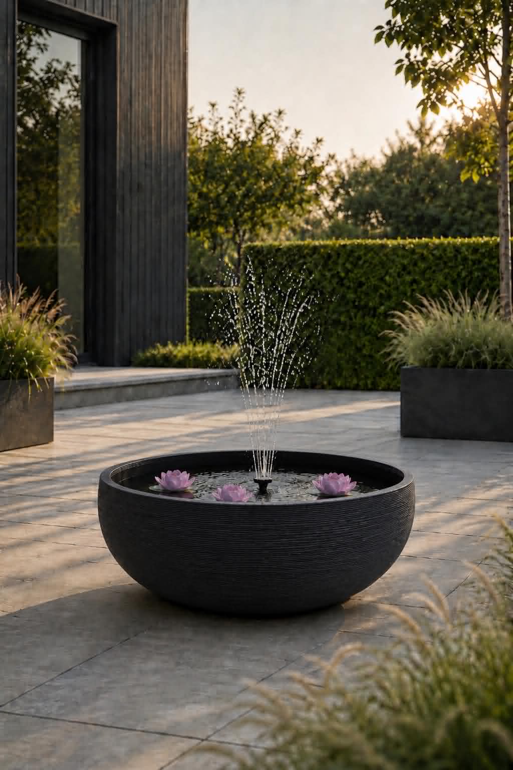 Spiegelbassin black garden