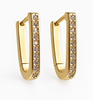 Oorbellen Blance 18K verguld sterling zilver