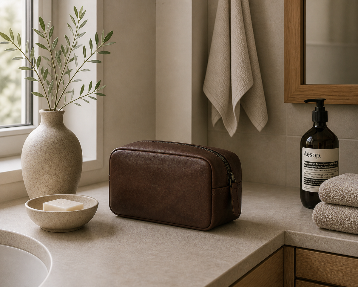 Toilettas Faust - Dark brown