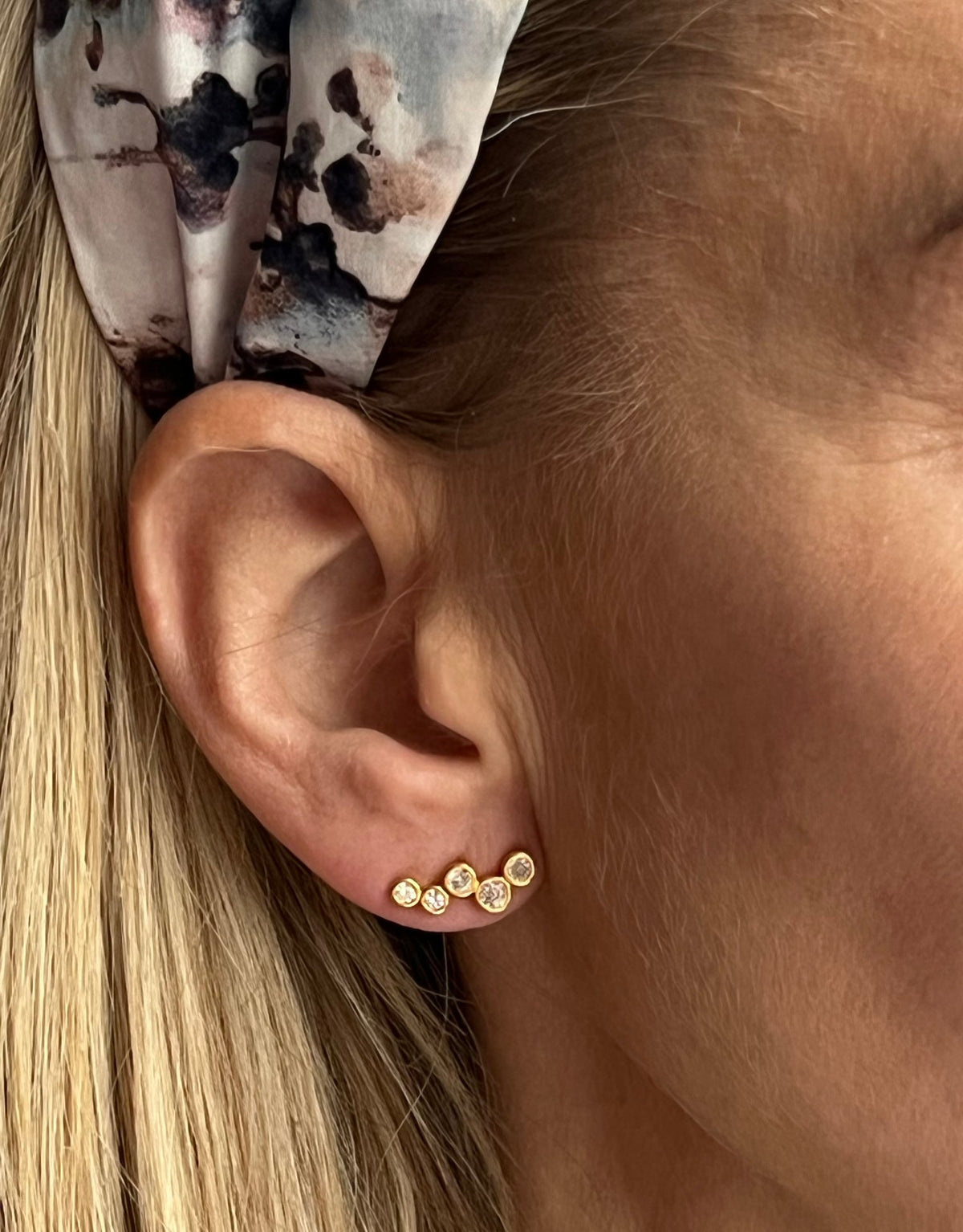 Oorknopjes Amina - verguld sterling zilver