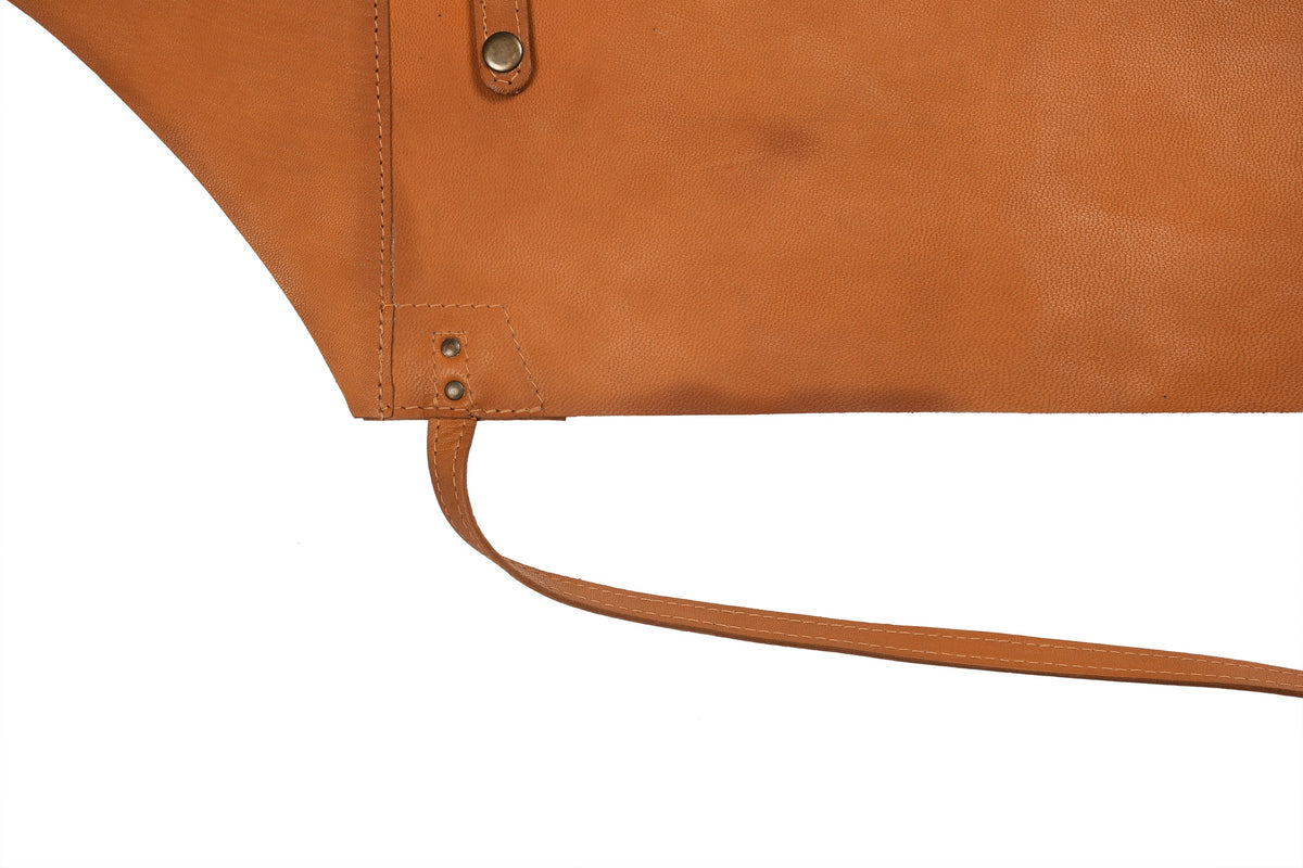 Leren schort Faust – Cognac