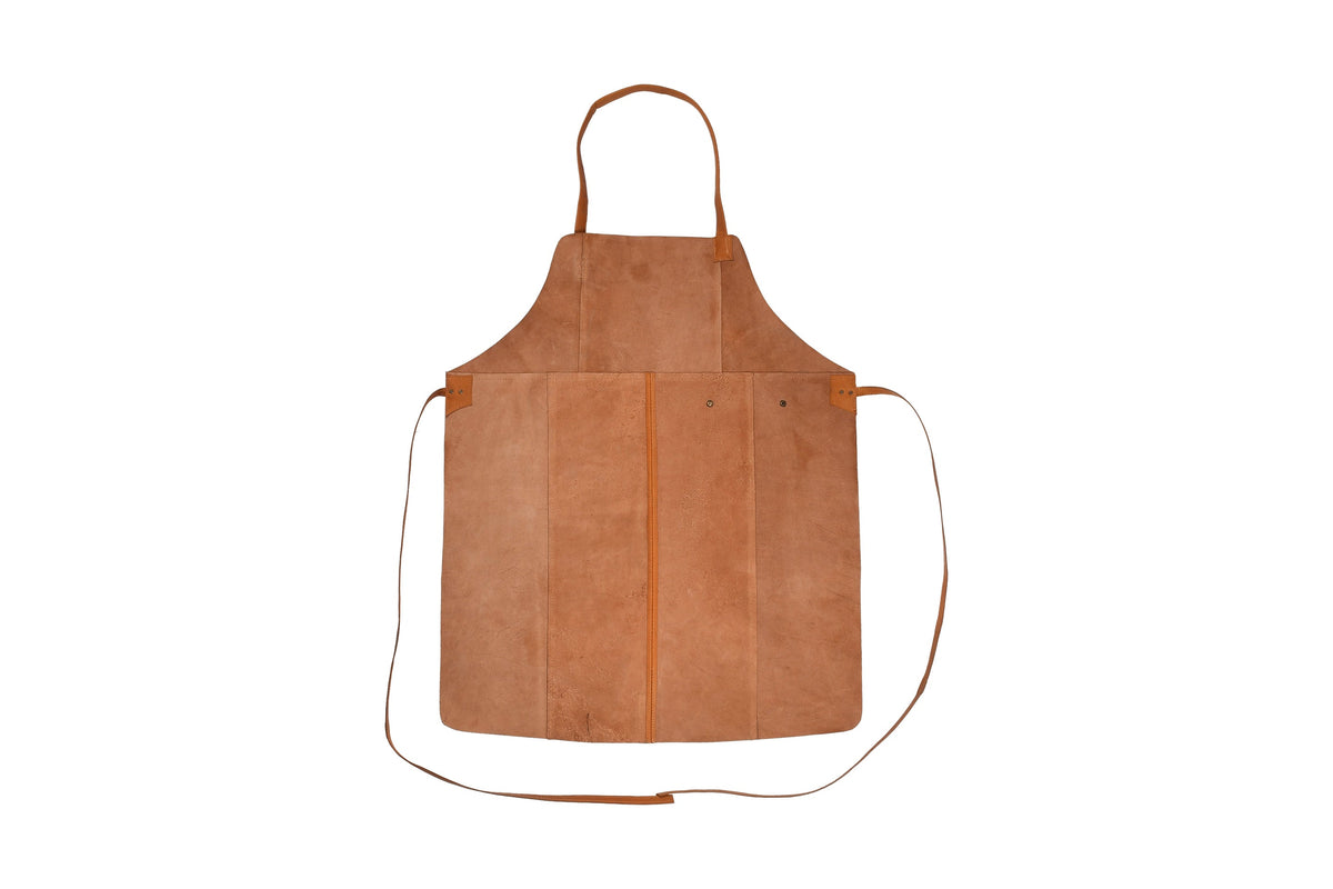 Leren schort Faust – Cognac