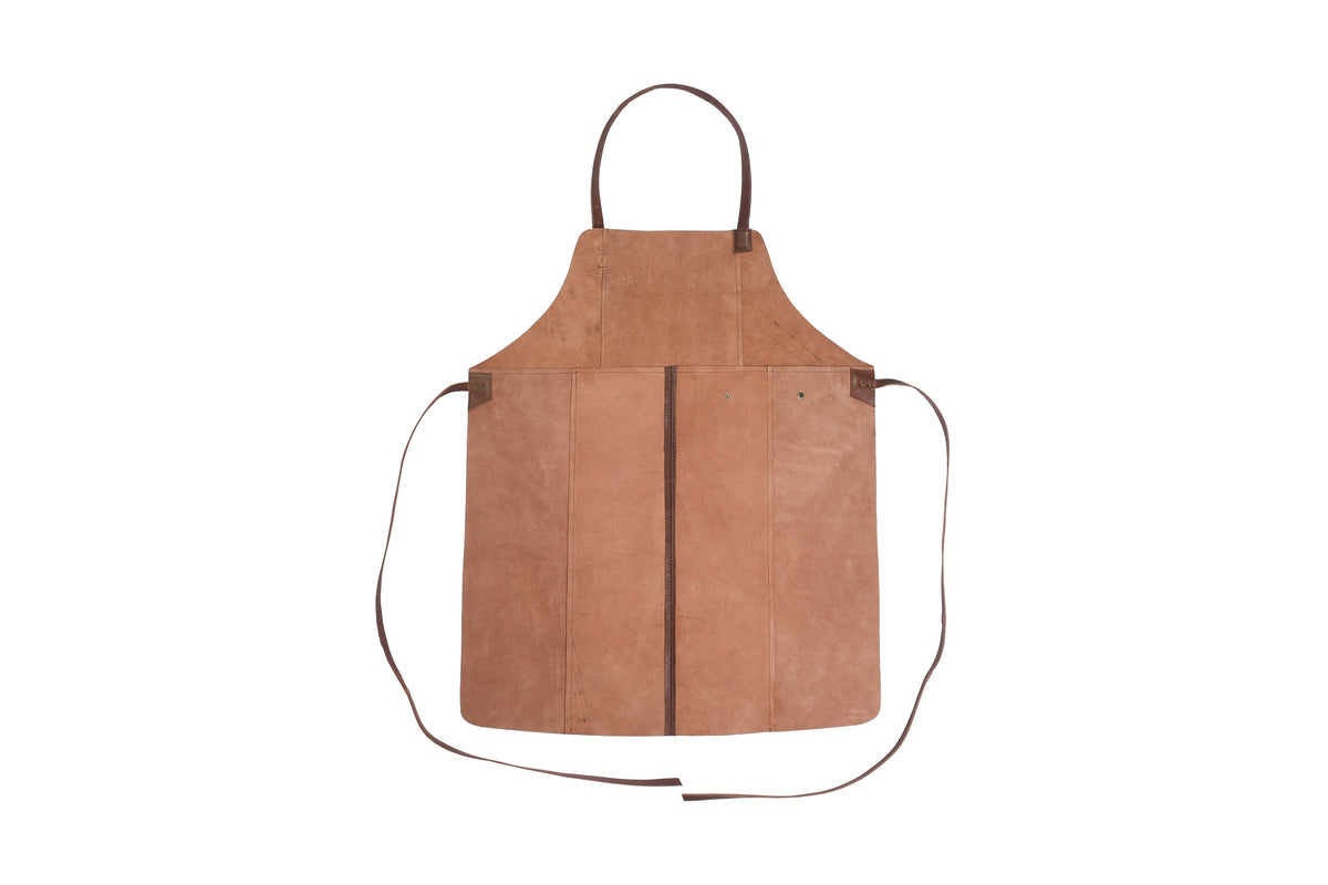 Leren schort Faust – Dark brown