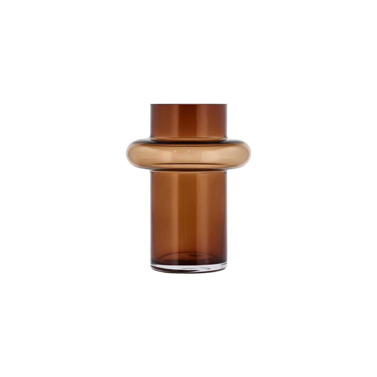 Vaas van handgeblazen glas - Lyngby amber