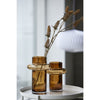 Vaas van handgeblazen glas - Lyngby amber