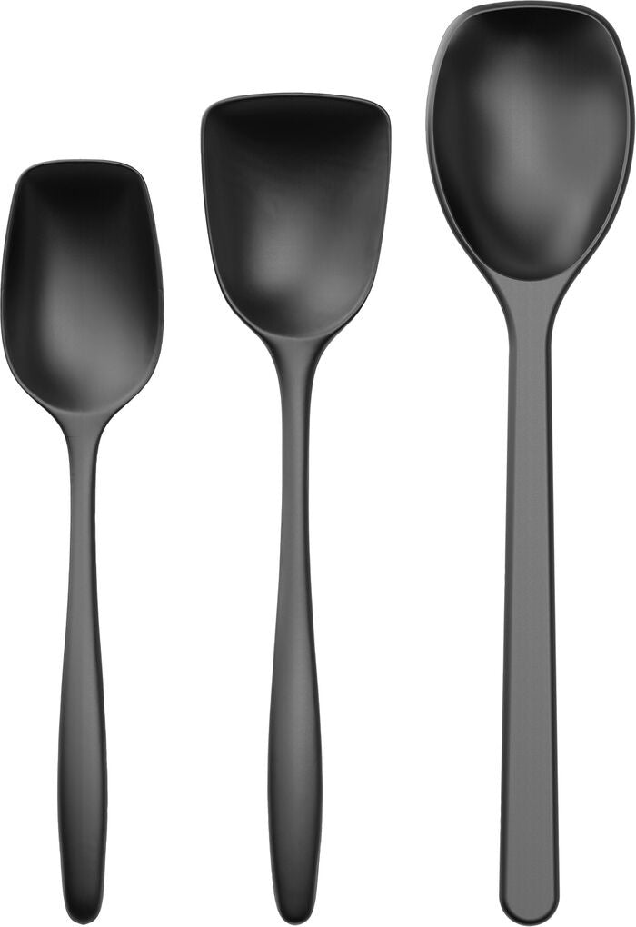 Lepelset Deens Design Klassieker - 3 Delig - Carbon Zwart